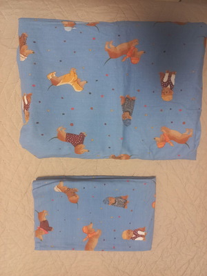 Duvet cover with large pillowcase like new