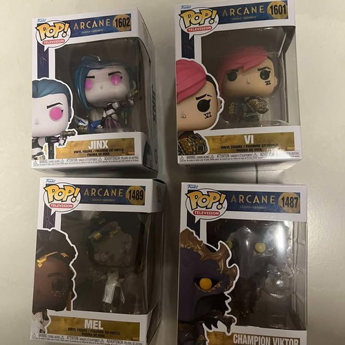 Funko Pop Arcane Vi, Jinx, Mel, Viktor new