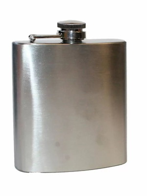 Stainless steel flask 205ml new with screw cap