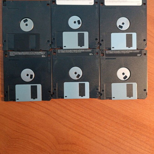 Floppy disks like new, set of 6 pieces