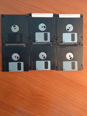 Floppy disks like new, set of 6 pieces