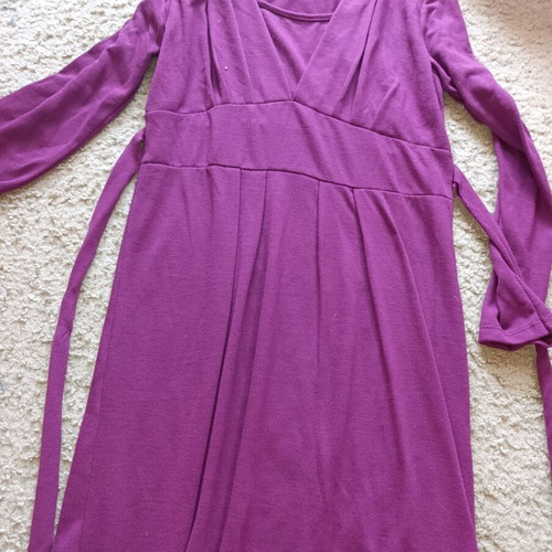 Knitted dress like new, loose fit, size S/M, purple