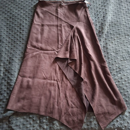 Fransa brown midi suede skirt like new, size S