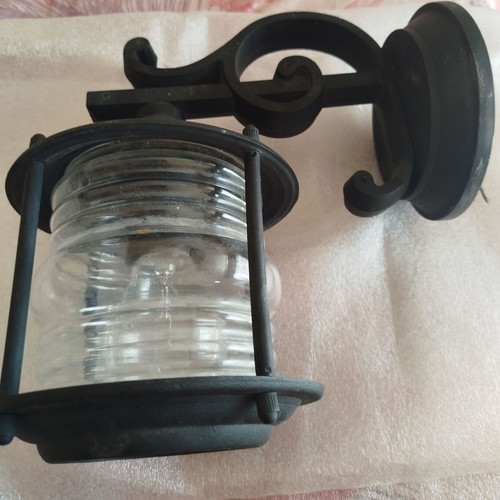 Vintage outdoor lantern lamp black used from the '90s
