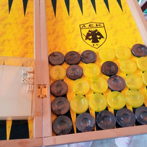 AEK Tavli backgammon board