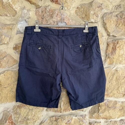 Men's Bermuda shorts used, navy chino size XXL
