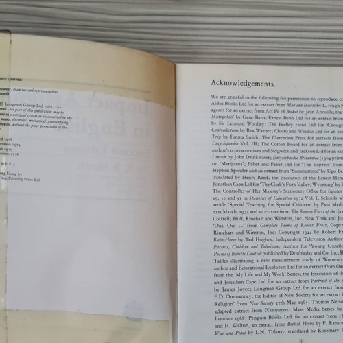 Book Impact Assignments in English, 2nd edition, 1975