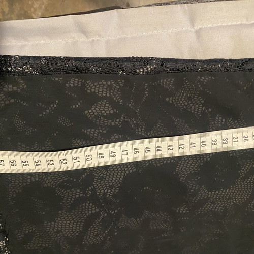 Black transparent sleeveless top with lace new, size S