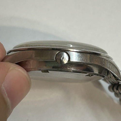 Orient 17j automatic watch used, men's, white and silver