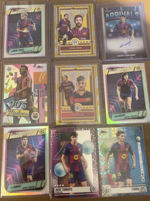 Σετ καρτών ποδοσφαίρου Topps Finest 2025-26 FC Barcelona