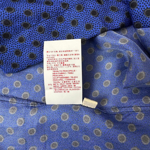 Marni Polka Dot Silk Shirt size S like new, blue