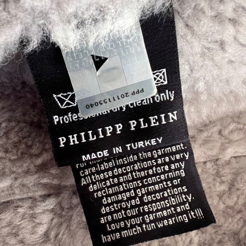 Philipp Plein Sheepskin Jacket size S like new, gray