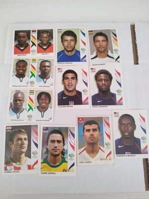 Αυτοκόλλητα χαρτάκια Panini Mundial 2006 καινούργια, σετ 11 τεμαχίων