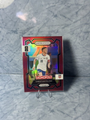 2026 Panini Prizm Monopoly FIFA World Cup Christian Pulisic #47 Red Prizm