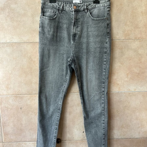 Sinsay grey jeans new, elastic XL 42 14