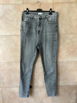 Sinsay grey jeans new, elastic XL 42 14