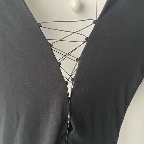 Alexander Wang black bodysuit new with low neckline and back