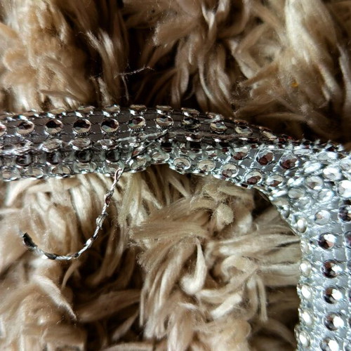 Silver Bag with Rhinestones