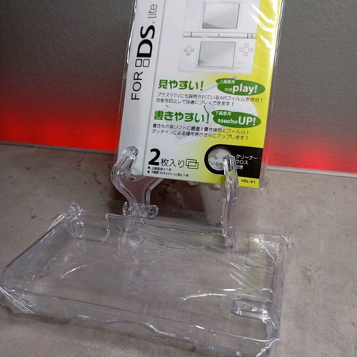 Nintendo DS Lite protection new, transparent acrylic case with screen protectors