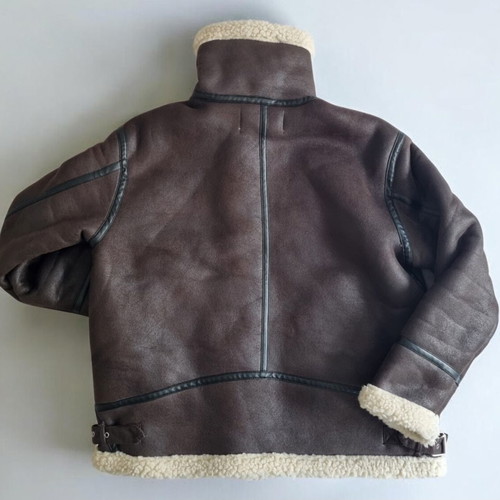 Sinsay women's jacket, brown faux leather