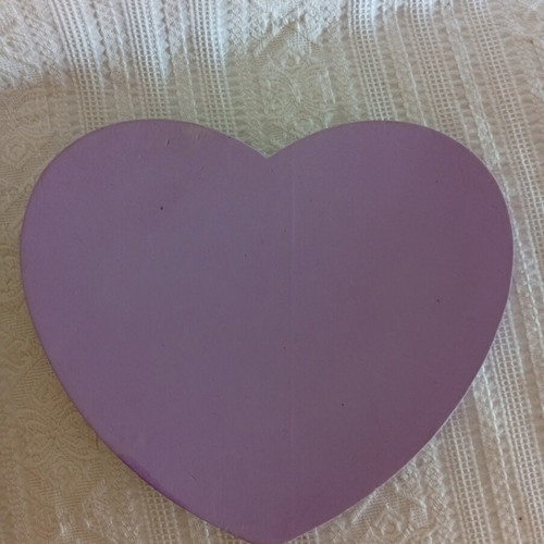 Large heart-shaped foam mat with small duck