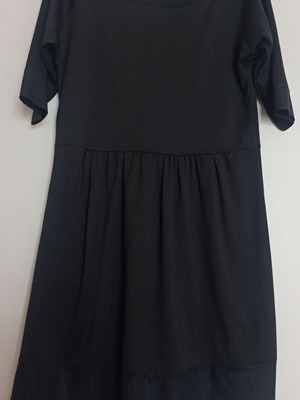 Viva black mini dress M/L like new with 3/4 sleeves
