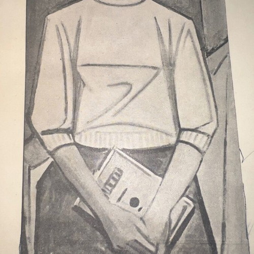 Painting exhibition program from the 1950s