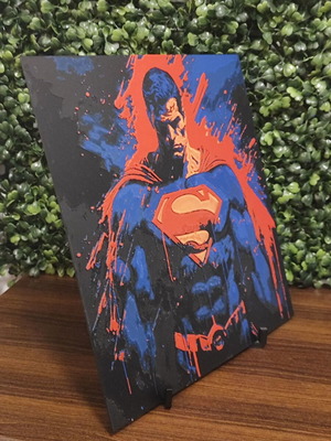 Superman Hueforge ανάγλυφο πορτρέτο 3D εκτύπωση καινούργιο