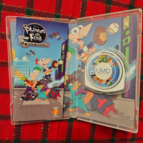 Phineas and Ferb: Across the 2nd Dimension PSP game used