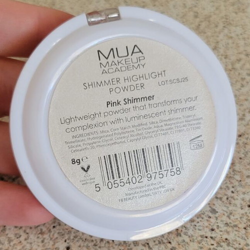 MUA Shimmer Highlight Powder set like new, 3 pieces