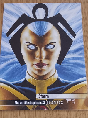 Marvel Masterpieces XL Canvas #99 Storm collectible card like new