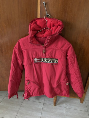 Geographical Norway women's red windbreaker jacket like new, size S