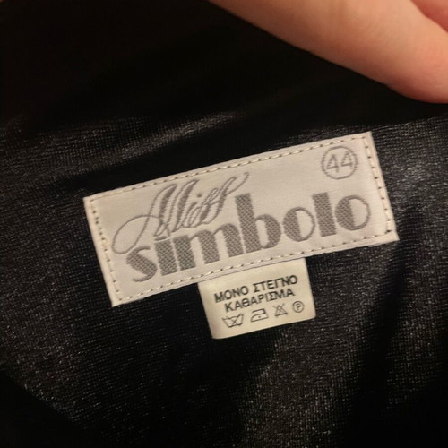 Black dress Miss Simbolo like new, size M with velvet bust