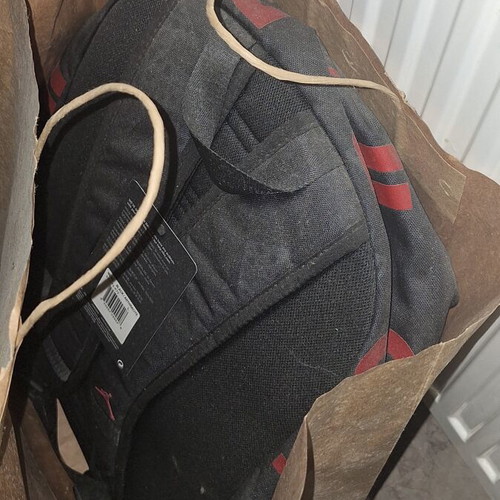 Nike Large Shoulder Backpack, black and red