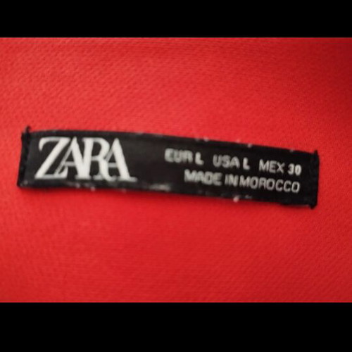 Zara women's mini dress Large like new, red