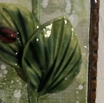 Ceramic panel new, handmade with sunflower design