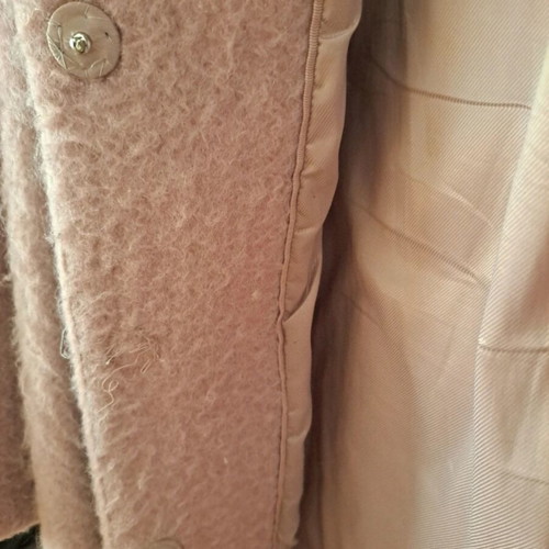 H&M long pink wool coat