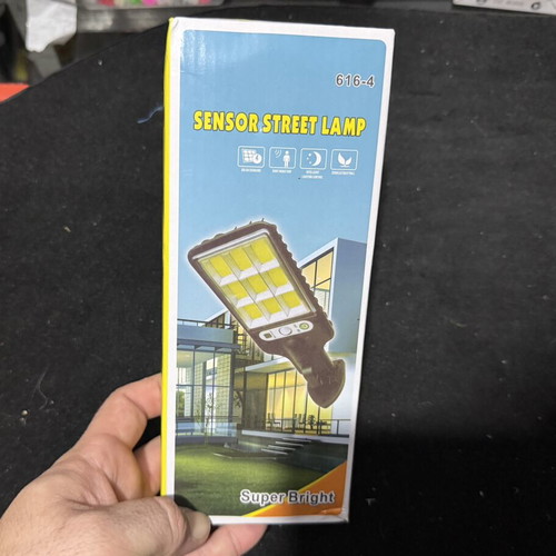 Solar LED light with motion sensor and remote control