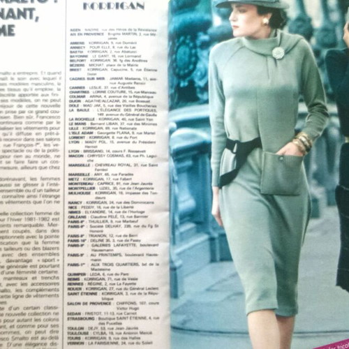 Vintage Elle and Jours de France magazines from 1979