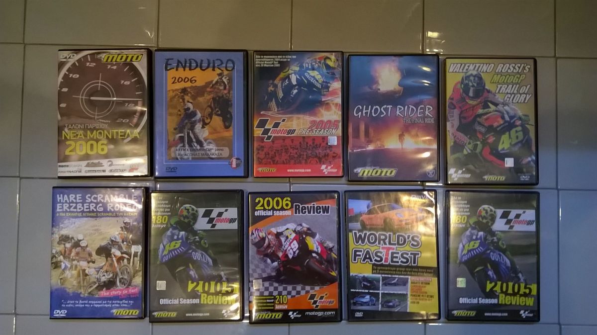 Motorcycle DVDs new, pack of 25 - € 34,00 - Vendora.cy