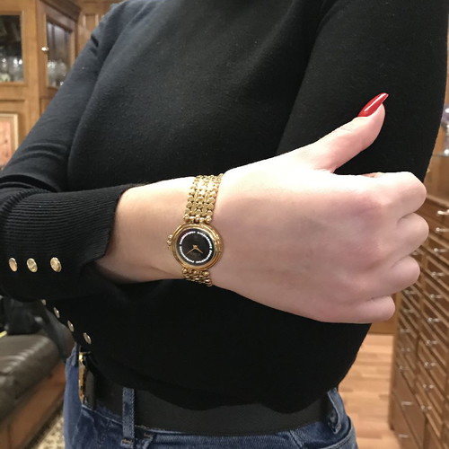 Paris jewelry watch new with crystals and 18k gold plating