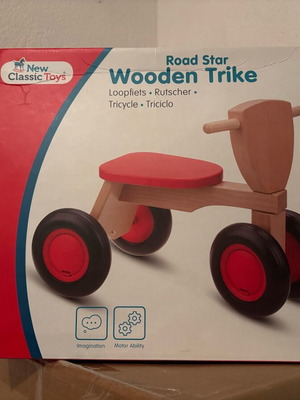 Road Star Wooden Tricycle by New Classic Toys new