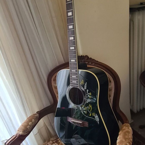 Aria Custom 7451B Vintage Acoustic Guitar used, 1976 Matsumoku
