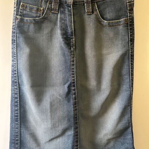 Zara TRF denim skirt like new, elastic with slits