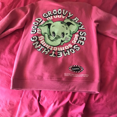 Bershka pink hoodie like new, size M