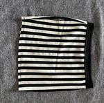 Elastic skirt used, black and white, size L