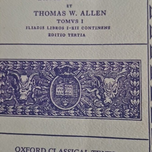Homeri Opera Iliad and Odyssey set like new, Oxford edition