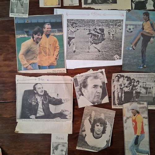 AEK clippings used, about 140, 1980s