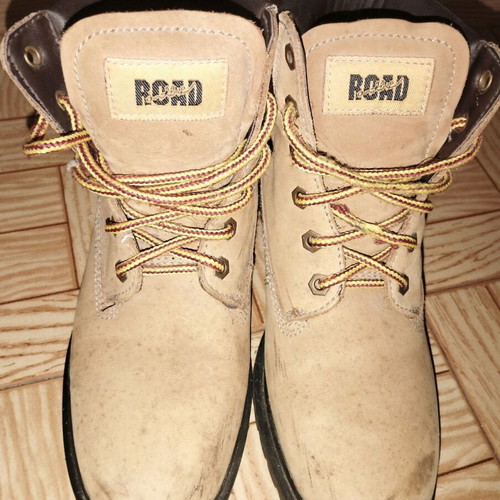 Roadsign boots used, beige, size 39