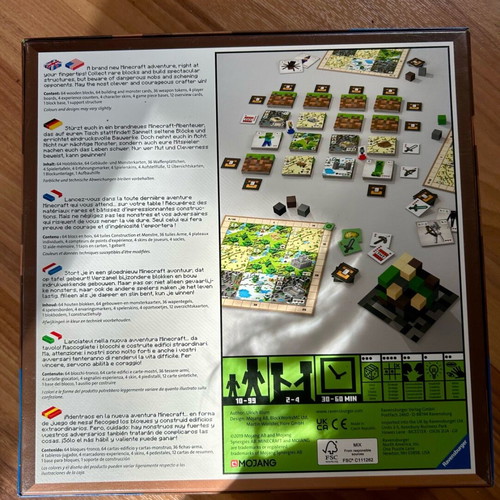 Minecraft Builders & Biomes board game new Ravensburger